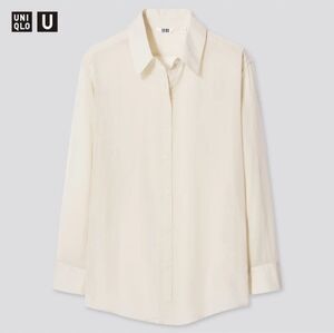 Uniqlo Cream Sheer Shirt